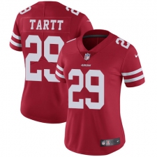 Women's Nike San Francisco 49ers #29 Jaquiski Tartt Elite Red Team Color NFL Jersey