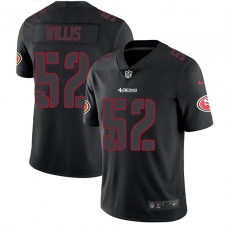 Men's Nike San Francisco 49ers #52 Patrick Willis Limited Black Rush Impact NFL Jersey