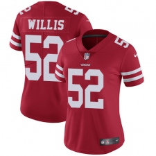 Women's Nike San Francisco 49ers #52 Patrick Willis Elite Red Team Color NFL Jersey