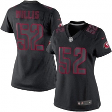 Women's Nike San Francisco 49ers #52 Patrick Willis Limited Black Impact NFL Jersey