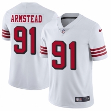 Men's Nike San Francisco 49ers #91 Arik Armstead Limited White Rush Vapor Untouchable NFL Jersey