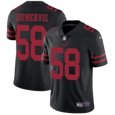 Youth Nike San Francisco 49ers #58 Elvis Dumervil Elite Black NFL Jersey