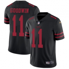 Youth Nike San Francisco 49ers #11 Marquise Goodwin Elite Black NFL Jersey