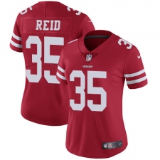 Women's Nike San Francisco 49ers #35 Eric Reid Elite Red Team Color NFL Jersey