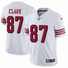 Men's Nike San Francisco 49ers #87 Dwight Clark Elite White Rush Vapor Untouchable NFL Jersey