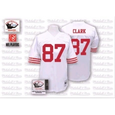Mitchell and Ness San Francisco 49ers #87 Dwight Clark Authentic White NFL Jersey