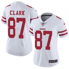 Women's Nike San Francisco 49ers #87 Dwight Clark Elite White NFL Jersey