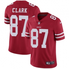 Youth Nike San Francisco 49ers #87 Dwight Clark Red Team Color Vapor Untouchable Limited Player NFL Jersey