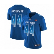 Men's Nike San Francisco 49ers #44 Kyle Juszczyk Limited Royal Blue NFC 2019 Pro Bowl NFL Jersey