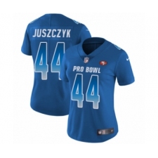 Women's Nike San Francisco 49ers #44 Kyle Juszczyk Limited Royal Blue NFC 2019 Pro Bowl NFL Jersey