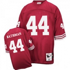 Mitchell and Ness San Francisco 49ers #44 Tom Rathman Authentic Red NFL Jersey