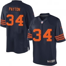 Men's Nike Chicago Bears #34 Walter Payton Navy Blue Alternate Vapor Untouchable Limited Player NFL Jersey