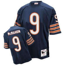 Mitchell and Ness Chicago Bears #9 Jim McMahon Blue Team Color Authentic Throwback NFL Jersey