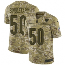 Youth Nike Chicago Bears #50 Mike Singletary Limited Camo 2018 Salute to Service NFL Jersey