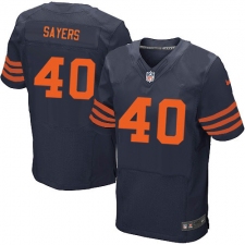 Men's Nike Chicago Bears #40 Gale Sayers Elite Navy Blue Alternate NFL Jersey