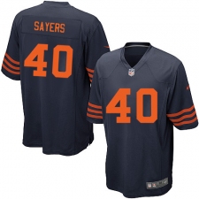 Men's Nike Chicago Bears #40 Gale Sayers Game Navy Blue Alternate NFL Jersey