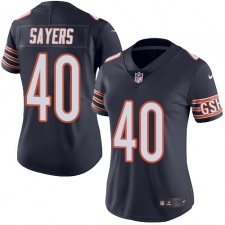 Women's Nike Chicago Bears #40 Gale Sayers Elite Navy Blue Team Color NFL Jersey