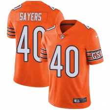 Youth Nike Chicago Bears #40 Gale Sayers Limited Orange Rush Vapor Untouchable NFL Jersey