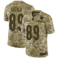 Men's Nike Chicago Bears #89 Mike Ditka Limited Camo 2018 Salute to Service NFL Jersey