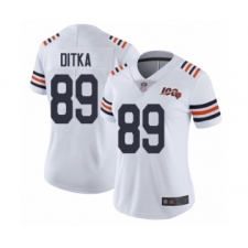 Youth Chicago Bears #89 Mike Ditka White 100th Season Limited Football Jersey