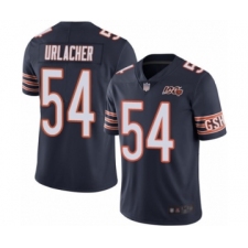 Men's Chicago Bears #54 Brian Urlacher Navy Blue Team Color 100th Season Limited Football Jersey