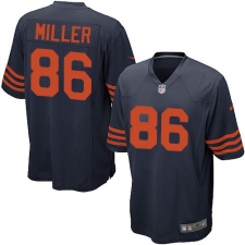 Men's Nike Chicago Bears #86 Zach Miller Game Navy Blue Alternate NFL Jersey