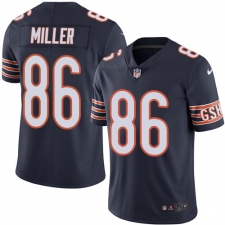 Youth Nike Chicago Bears #86 Zach Miller Navy Blue Team Color Vapor Untouchable Limited Player NFL Jersey