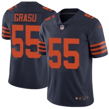 Men's Nike Chicago Bears #55 Hroniss Grasu Navy Blue Alternate Vapor Untouchable Limited Player NFL Jersey