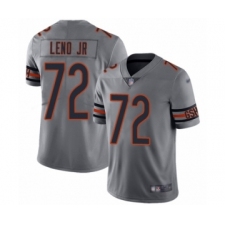 Men's Chicago Bears #72 Charles Leno Limited Silver Inverted Legend Football Jersey