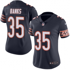 Women's Nike Chicago Bears #35 Johnthan Banks Elite Navy Blue Team Color NFL Jersey