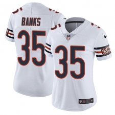 Women's Nike Chicago Bears #35 Johnthan Banks Elite White NFL Jersey