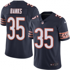 Youth Nike Chicago Bears #35 Johnthan Banks Navy Blue Team Color Vapor Untouchable Limited Player NFL Jersey