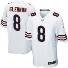 Men's Nike Chicago Bears #8 Mike Glennon Game White NFL Jersey