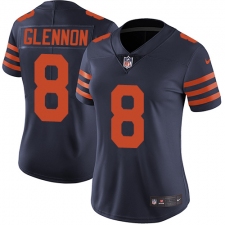 Women's Nike Chicago Bears #8 Mike Glennon Elite Navy Blue Alternate NFL Jersey