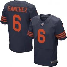 Men's Nike Chicago Bears #6 Mark Sanchez Elite Navy Blue Alternate NFL Jersey