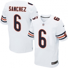 Men's Nike Chicago Bears #6 Mark Sanchez Elite White NFL Jersey