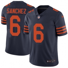 Youth Nike Chicago Bears #6 Mark Sanchez Navy Blue Alternate Vapor Untouchable Limited Player NFL Jersey