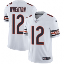 Youth Nike Chicago Bears #12 Markus Wheaton White Vapor Untouchable Limited Player NFL Jersey