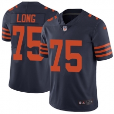 Youth Nike Chicago Bears #75 Kyle Long Navy Blue Alternate Vapor Untouchable Limited Player NFL Jersey