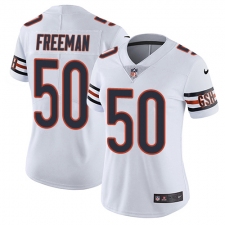 Women's Nike Chicago Bears #50 Jerrell Freeman Elite White NFL Jersey
