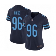 Women's Chicago Bears #96 Akiem Hicks Limited Navy Blue City Edition Football Jersey