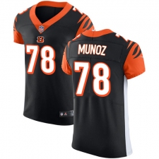 Men's Nike Cincinnati Bengals #78 Anthony Munoz Black Team Color Vapor Untouchable Elite Player NFL Jersey
