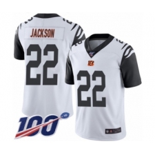 Men's Cincinnati Bengals #22 William Jackson Limited White Rush Vapor Untouchable 100th Season Football Jersey