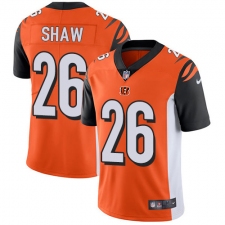Youth Nike Cincinnati Bengals #26 Josh Shaw Vapor Untouchable Limited Orange Alternate NFL Jersey