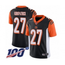 Men's Cincinnati Bengals #27 Dre Kirkpatrick Black Team Color Vapor Untouchable Limited Player 100th Season Football Jersey