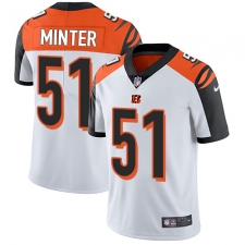 Youth Nike Cincinnati Bengals #51 Kevin Minter Elite White NFL Jersey