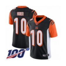 Men's Cincinnati Bengals #10 Kevin Huber Black Team Color Vapor Untouchable Limited Player 100th Season Football Jersey