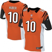 Men's Nike Cincinnati Bengals #10 Kevin Huber Elite Orange Alternate NFL Jersey