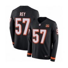 Youth Nike Cincinnati Bengals #57 Vincent Rey Limited Black Therma Long Sleeve NFL Jersey