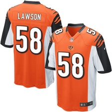 Men's Nike Cincinnati Bengals #58 Carl Lawson Game Orange Alternate NFL Jersey